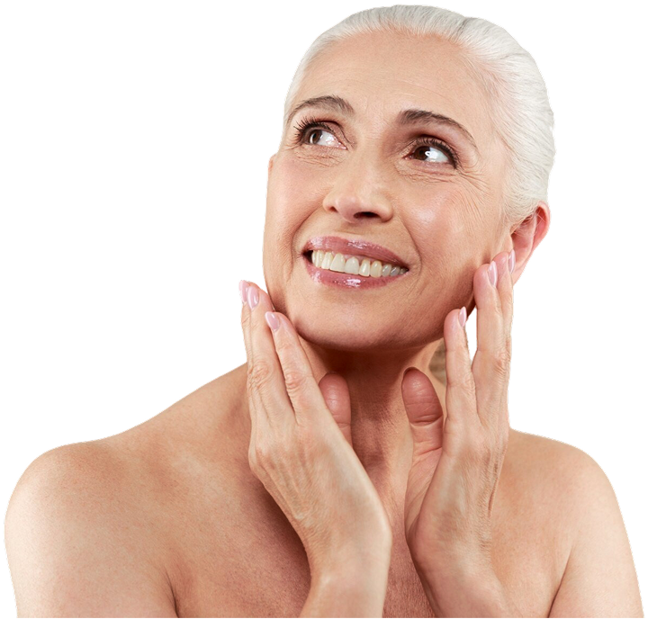 Website visual supporting healthy aging and wellness website content